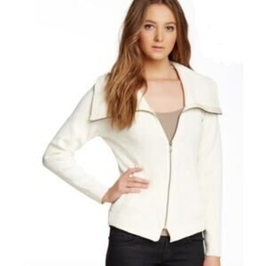 Nic + Zoe Knit Stretch Moto Convertible Spread Collar to Cowl Neck Jacket